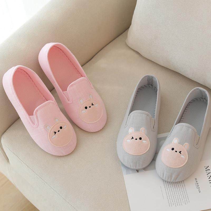 卡通可爱兔子夏季棉麻地板防滑凉拖鞋家居长月子鞋孕妇鞋包跟单鞋,居家布艺,居家凉拖/凉鞋,淘宝优惠券,粉丝福利购,淘宝优惠卷