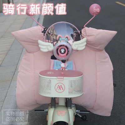 电动车挡风被冬季加绒加厚电瓶车加厚被冬款护肩加厚防寒保暖大号