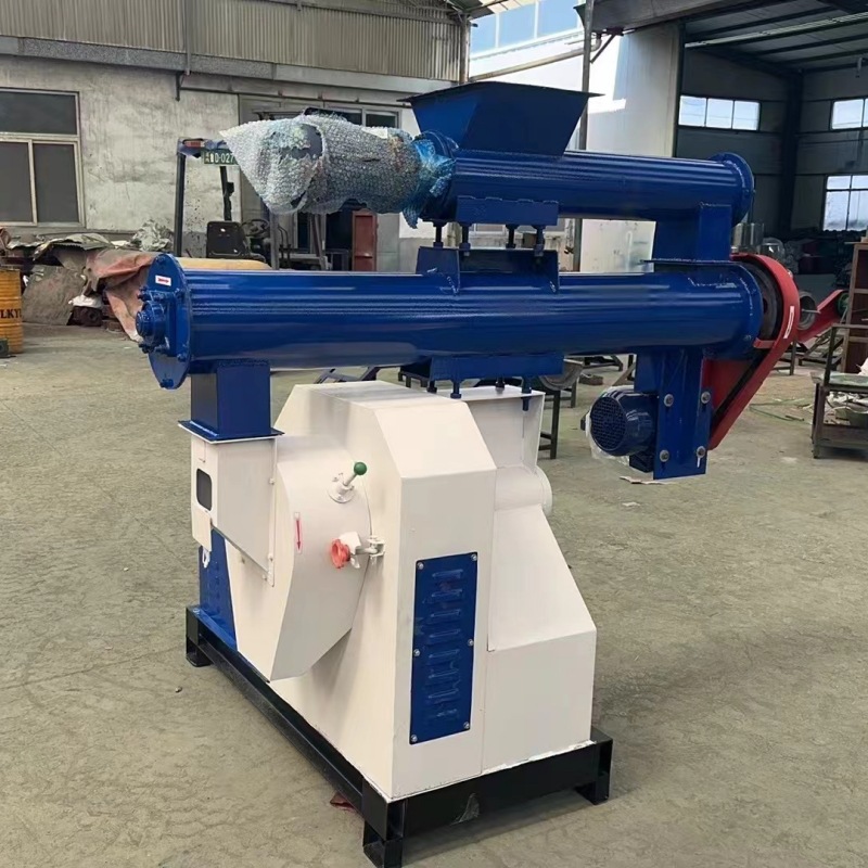 鸡鸭环模饲料颗粒机 牛羊草粉玉米饲料颗粒机 农作物秸秆制粒机