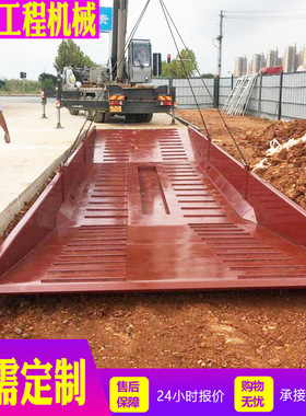 建筑工地洗车槽 车辆降尘移动洗车台 工地成品钢制洗车槽洗车机