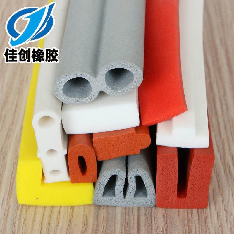 供应 硅胶发泡（海绵）密封条 彩色硅胶密封条 耐高温发泡橡胶条