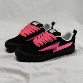 女鞋 2026新款 胖胖面包鞋 女复古板鞋 Knu Skoo黑武士黑粉撞色闪电鞋