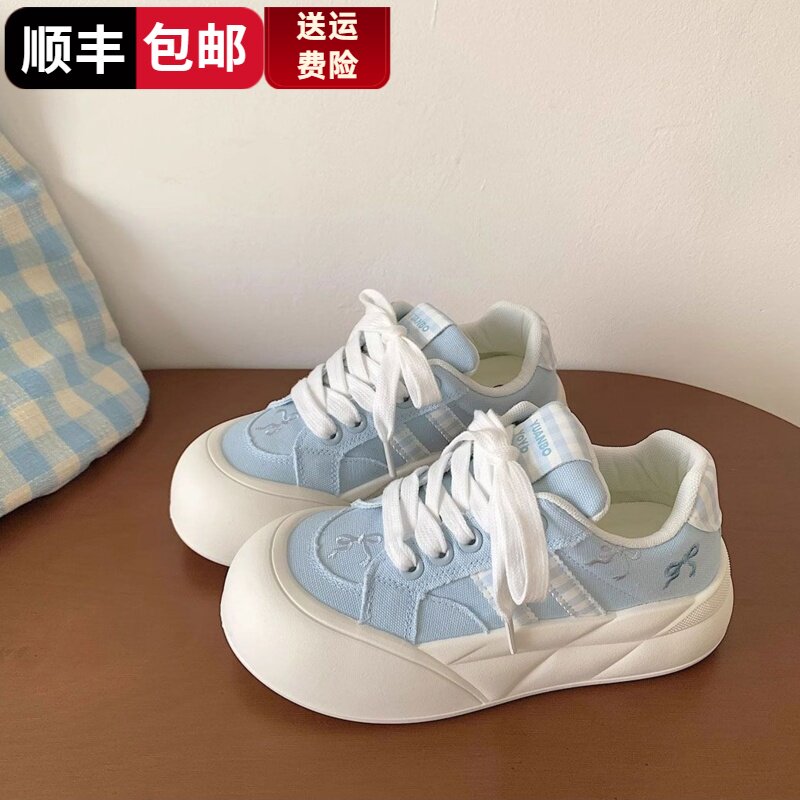 opkll厚底韩版秋季透气面包鞋女