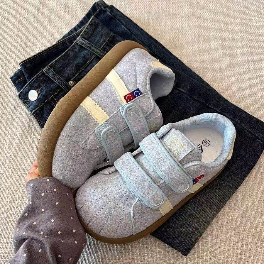 2026新款魔术贴休闲板鞋女ins潮小众百搭德训鞋灰色大头鞋35码女,女鞋,休闲板鞋,淘宝优惠券,粉丝福利购,淘宝优惠卷