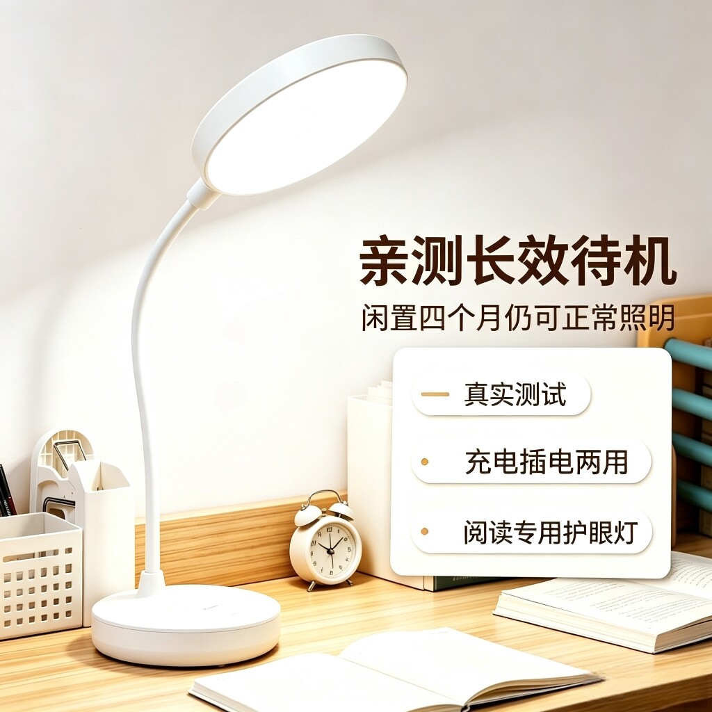 LED护眼台灯充插两用学生宿舍
