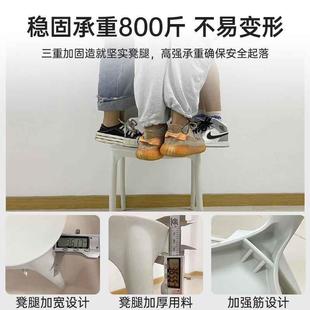 家用塑料椅子加厚餐椅餐桌吃饭椅可叠放靠背凳现代简约商用北欧新
