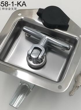 MS858-1面板锁房车T型转舌锁配电箱锁具机械门锁不锈钢工程面板锁