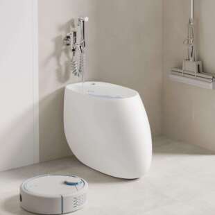 高颜值阳台拖把池陶瓷水槽拖布池卫生间落地式家用拖把盆墩布池