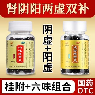 肾阴阳两虚双补】九芝堂桂附地黄丸温补肾阳虚六味地黄丸肾阴虚