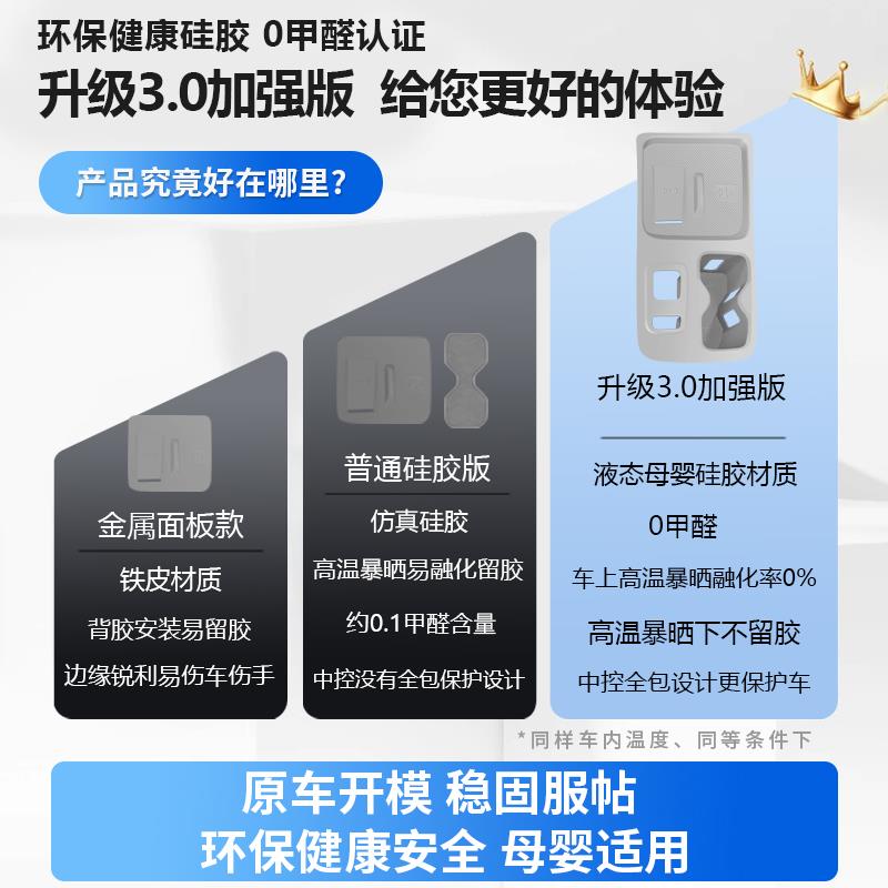 适用长安逸动第四代中控台垫无线充电矽胶垫杯垫车内装饰用品大全
