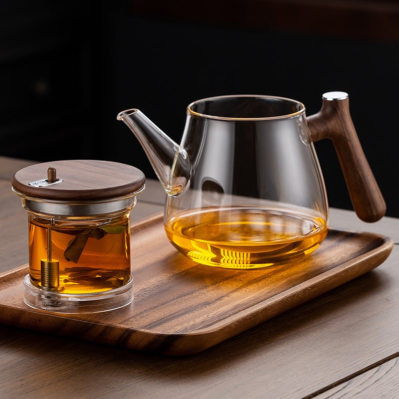 2024新款飘逸杯泡茶壶茶水分离耐热玻璃内胆沏茶杯家用红茶冲茶器