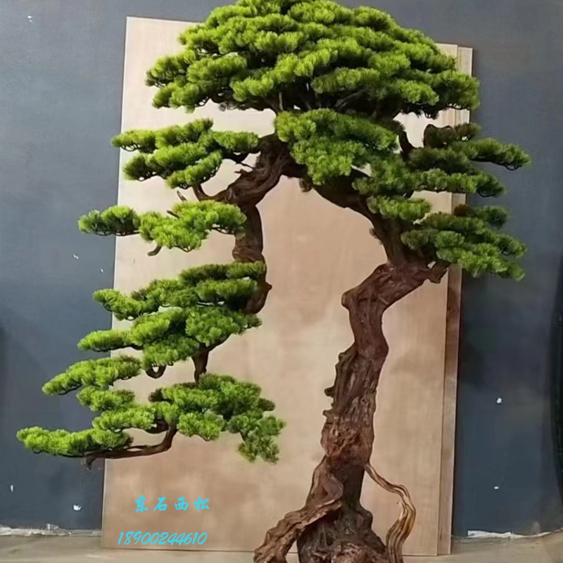 大型仿真树 梅花腊梅树梨花摄影道具落地摆件实木假树造型树定制