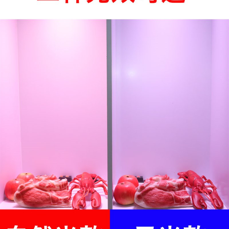 新国标led猪肉灯隐形红超亮生鲜肉灯熟食店海鲜水果卖肉照肉专用