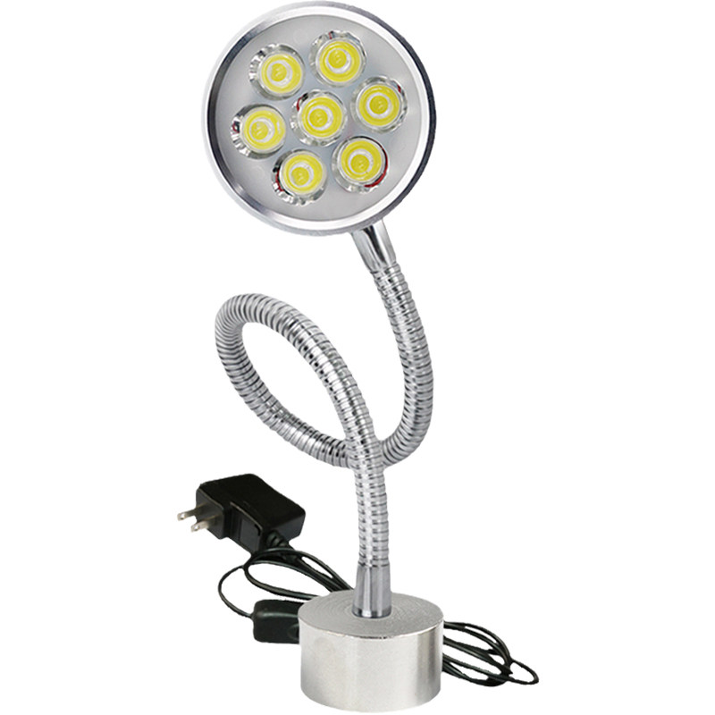 led机床工作灯24V9W鹅颈照明台灯强磁铁底座工业冲铣磨车床灯220v