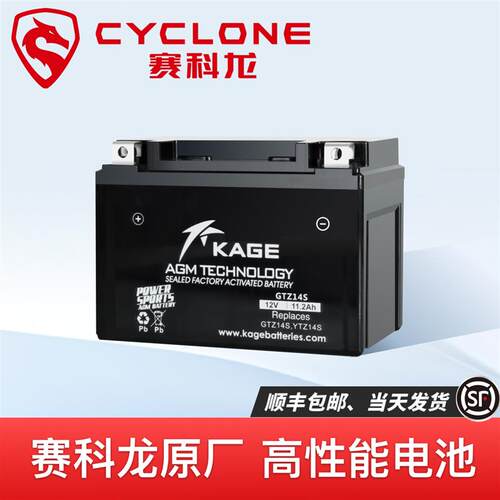 赛科龙RX1 RX1S RA2 RT2 RX4 RZ3S RG3 RE3 RT3 RC401摩托12V电瓶