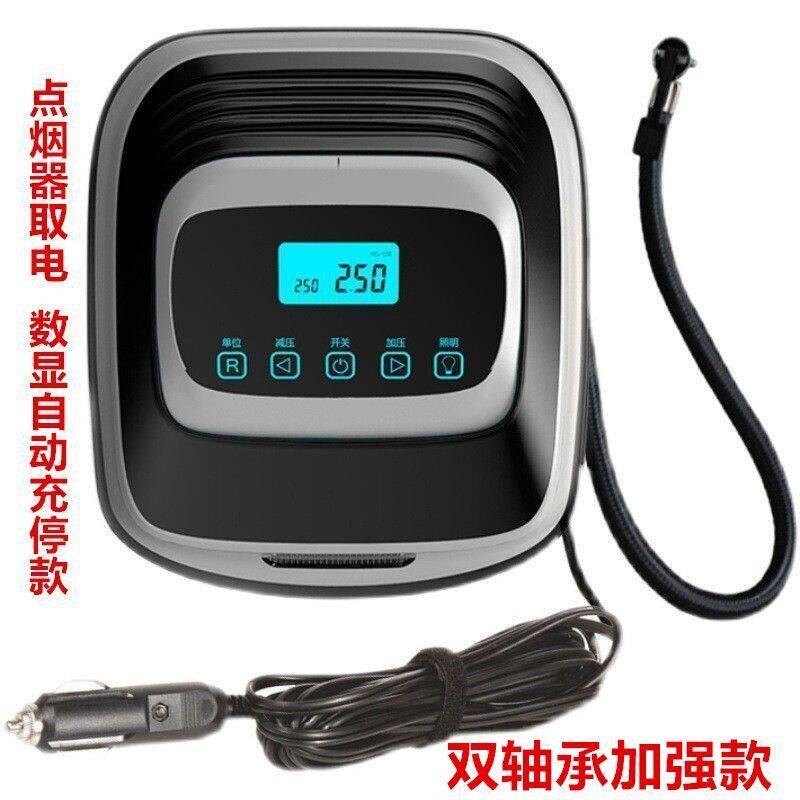 新车载充气泵数显轮胎充气机12v便携式迷你轮胎打气泵车载充气泵