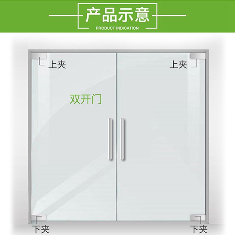 武汉不锈钢钢化玻璃门定制商铺地簧门办公室合页门同城入户安装