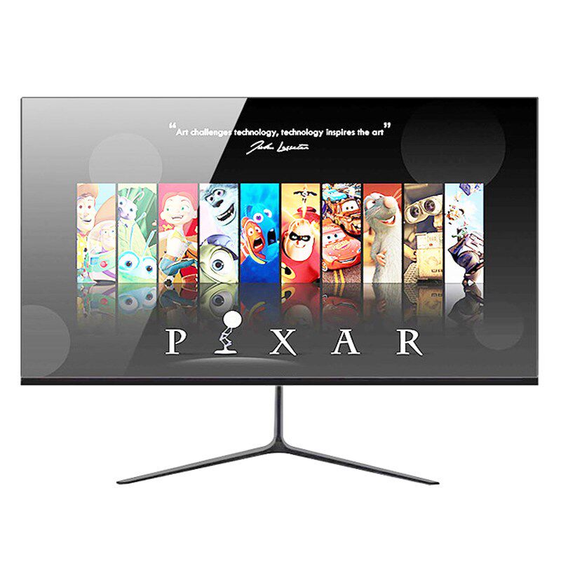 32寸曲面吃鸡无边框4K显示器24/27寸台式电脑显示屏一件代发144Hz