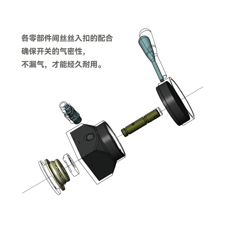斯耐特气动液压千斤顶配件开关耐用不漏气通用接头卧式液压