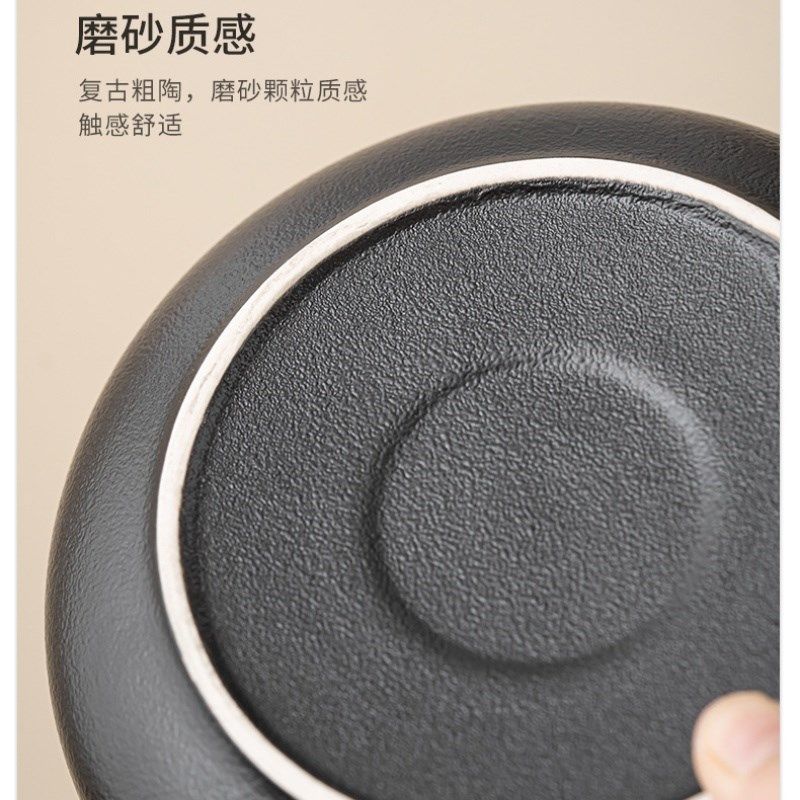 桌面垃圾桶陶瓷桌上垃圾盘高颜值茶台餐桌茶几垃圾缸果皮碗2026款