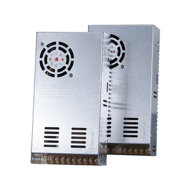 深圳明伟S-350W12V30A开关电源220转换24伏15A低压直流变压配接器