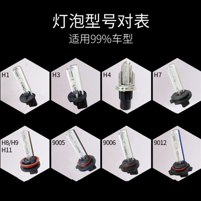 氙气灯套装快启80W汽车疝气大灯泡9005H7H1H11H4HID超亮强光改装