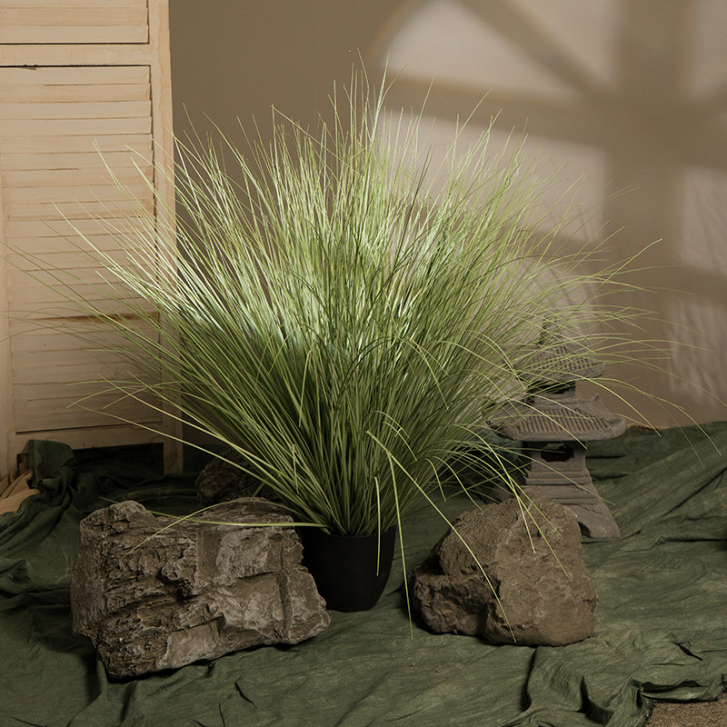 北欧仿真树芦苇狗尾巴草假花卉绿植植物室内客厅落地装饰盆栽摆件