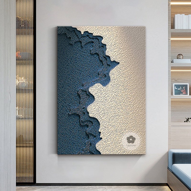 抽象高级感肌理砂岩挂画现代立体木雕手绘玄关壁画浮雕大气装饰画