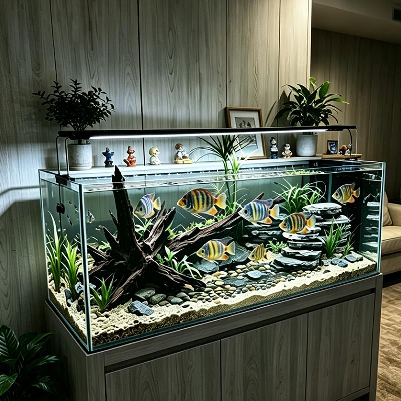 智能鱼缸夹灯手机定时调光全光谱高亮水草灯光增艳小型鱼缸专用灯