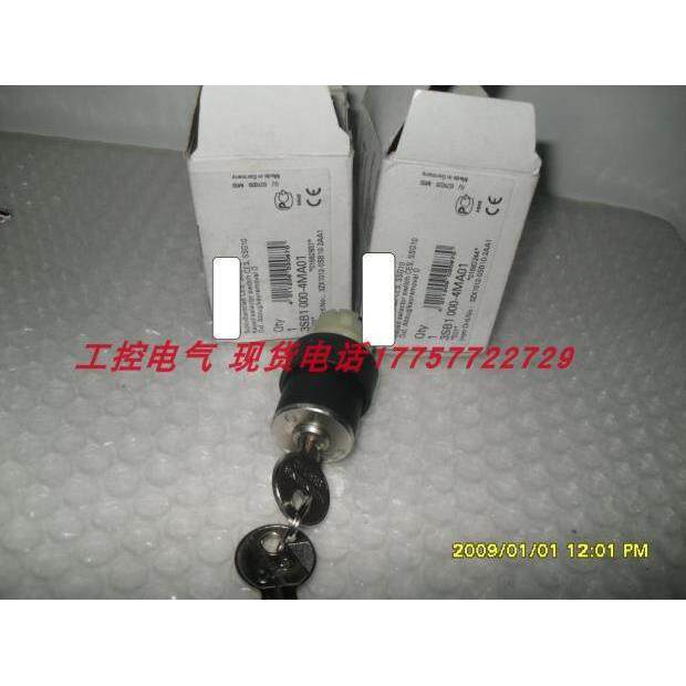自动复位钥匙开关3SB1000-4MA01要配触点3SB1400-0A另外加钱OA