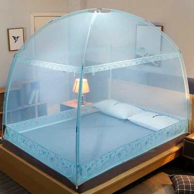 ..账米蒙古包2.21三开1支架22防1.y5m纹摔夏季家用.床床上蚊帐门8