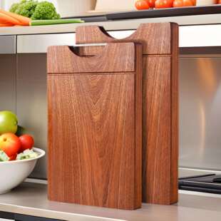 实木乌檀木菜板木质砧板切菜板双面不易开裂加厚整木厨房案板家用