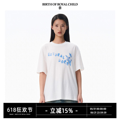 BIRTH OF ROYAL CHILD.BORC 足球海报印花T恤进口supima棉短袖TEE