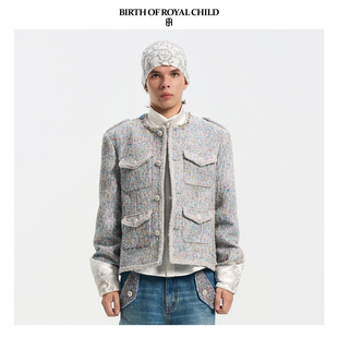 刘宇宁同款 BIRTH CHILD.BORC ROYAL 花纱编织小香风夹克