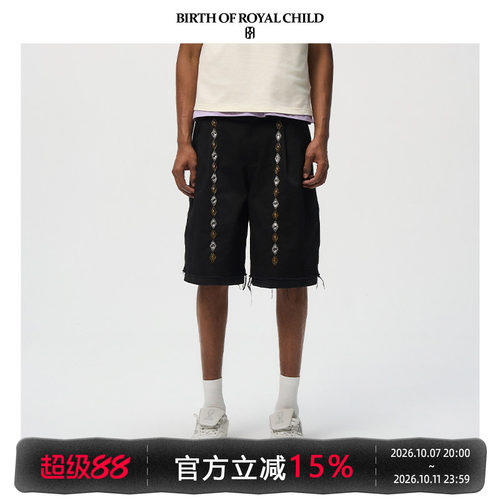 BIRTH OF ROYAL CHILD.BORC 【林高远同款】宝石百慕大短裤老钱