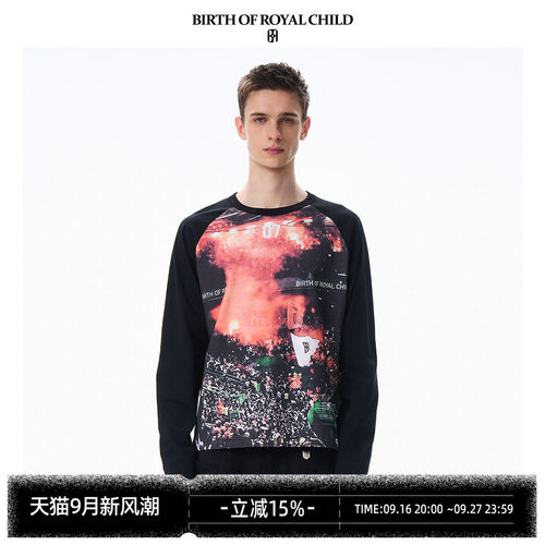 BIRTH OF ROYAL CHILD.BORC 看台满印长袖TEE世界杯足球主题阔版