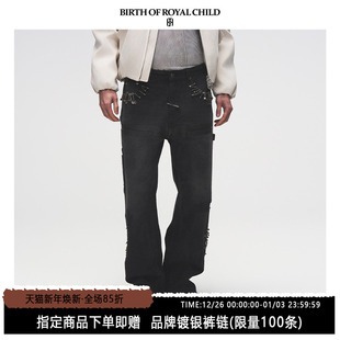 CHILD.BORC ROYAL 丁禹兮同款 别针做旧工装 男 BIRTH 裤