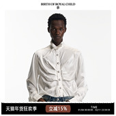 宫廷胸褶衬衫 BIRTH 真丝上衣 CHILD.BORC 刘宇宁同款 ROYAL