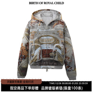 CHILD.BORC ROYAL 波佐艺术提花夹克男中古风刺绣短外套 BIRTH