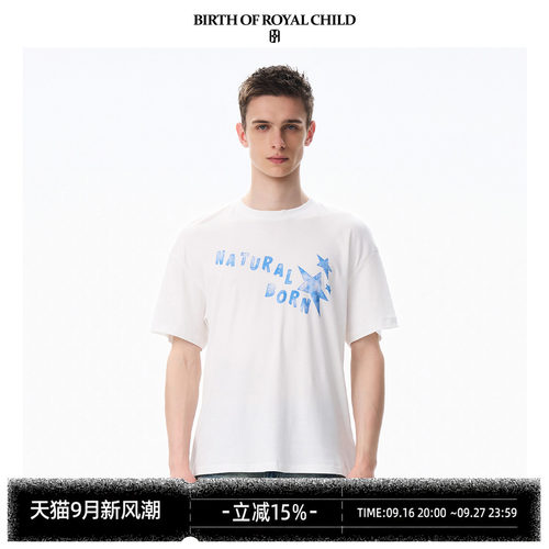 BIRTH OF ROYAL CHILD.BORC 足球海报印花T恤进口supima棉短袖TEE