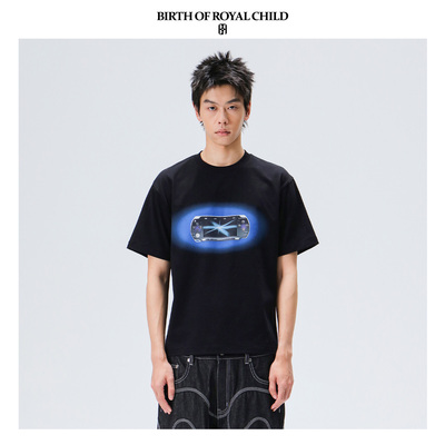 BIRTH OF ROYAL CHILD.BORC PSP印花T恤千禧年经典掌机高支纯棉