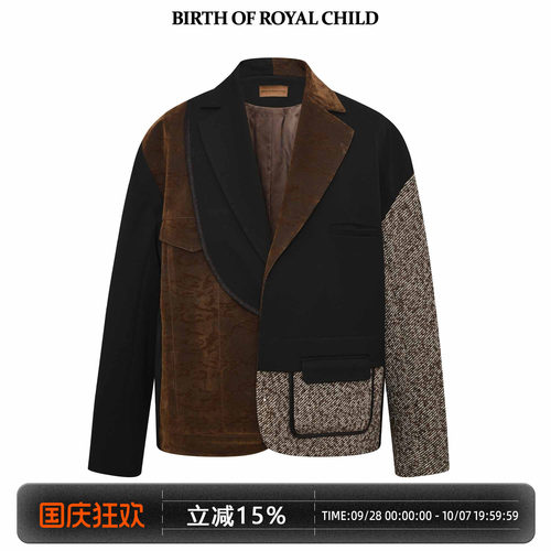 BbirthofRORC分层拼接西装夹克