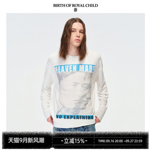 BIRTH OF ROYAL CHILD.BORC 人像雕塑印花TEE数码直喷T恤落肩设计