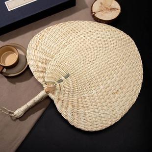 宝宝儿童家用手工麦秆扇夏天编织中国风老式 扇子夏季 手摇蒲扇芭蕉