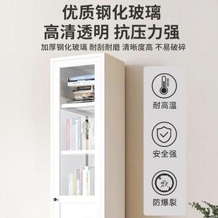 钢制家用书柜 带门防尘玻璃门展示柜客厅储物柜儿童绘本收纳柜新品