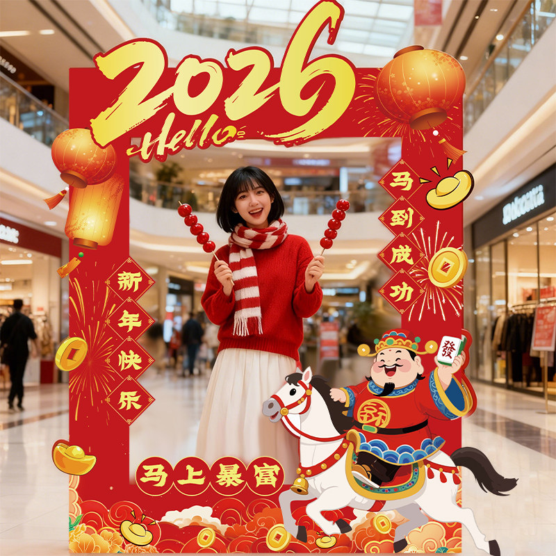 2026马年开门红职场打卡布置