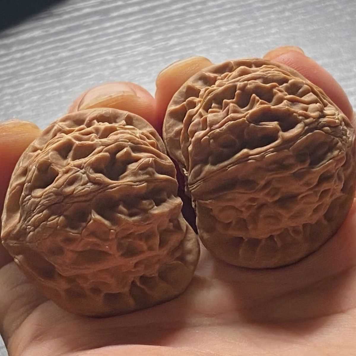 全品无修精对老树玉玺宫灯文玩桃核三角白狮子头平顶扁核桃心形