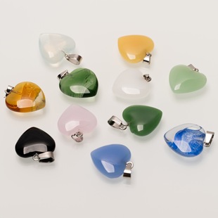 项链耳环饰品配件 心形吊坠 跨境速卖通热卖 水晶爱心瓜子扣