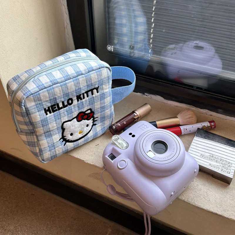 适用拍立得mini12富士KT猫相机收纳包小饰品化妆包手提零钱包女