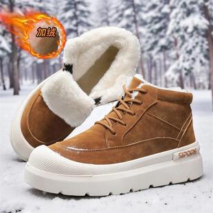 塔弗森隐述鞋服专卖冬季高筒保暖棉鞋时尚雪地靴加绒男鞋休闲鞋户